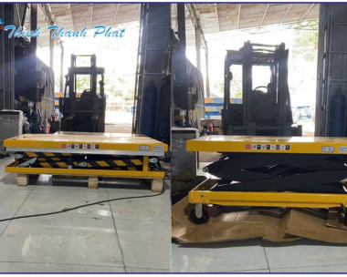 BÀN NÂNG CÔNG NGHIỆP 1 TẤN CAO 1M3