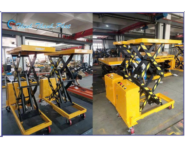 BÀN NÂNG ĐIỆN 500KG VỚI THÙNG CHỨA BÌNH ẮC QUY TIỆN LỢI