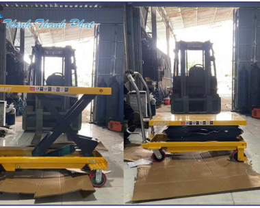 BÀN NÂNG ĐIỆN THỦY LỰC 1000KG - NÂNG CAO 1M CHO XƯỞNG GỖ