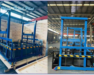 BÀN NÂNG THỦY LỰC CHO VIỆC ĐÓNG RÚT HÀNG TỪ CONTAINER