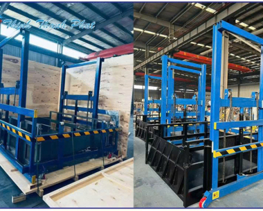 BÀN NÂNG THỦY LỰC CHO VIỆC ĐÓNG RÚT HÀNG TỪ CONTAINER