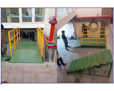 BÀN NÂNG THỦY LỰC CHO XE MÁY XUỐNG HẦM