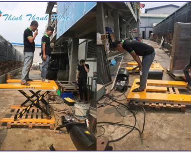 BÀN NÂNG THỦY LỰC CHỮ E DÙNG TRONG NGÀNH GỔ 