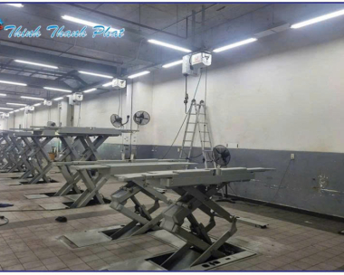 CẦU NÂNG GẦM BỤNG XE Ô TÔ 3.5 TẤN ÂM NỀN