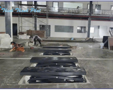 CẦU NÂNG SỬA CHỮA Ô TÔ CHUYÊN DỤNG 2 TRỤ - CẮT KÉO