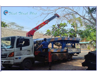 CẦU XE NÂNG LÊN CONTAINER