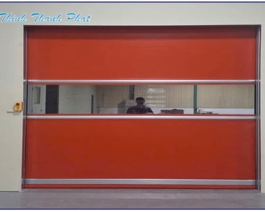 CỬA CUỐN MÀN BẠT PVC TỰ ĐỘNG
