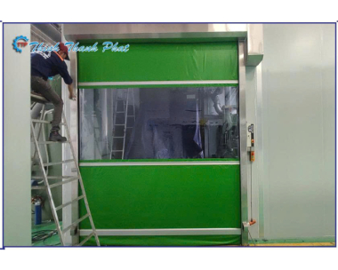 CỬA CUỐN SIÊU TỐC PVC TRONG PHÒNG SẠCH VÀ NHÀ MÁY - MEKONG DOOR