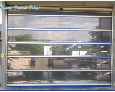 CỬA CUỐN TỐC ĐỘ CAO MÀN BẠT NHỰA PVC TỰ ĐỘNG