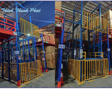 THANG NÂNG HẠ THỦY LỰC 4 TRỤ TẢI TRỌNG LỚN