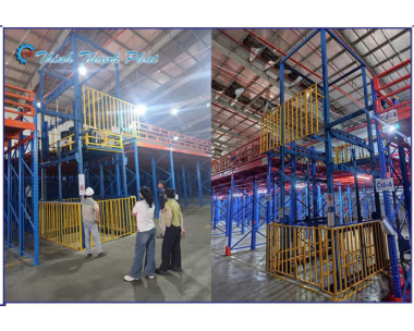 THANG NÂNG HÀNG THỦY LỰC 4 TRỤ TẢI TRỌNG 1000KG