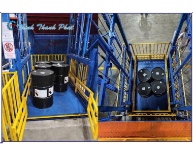 THANG NÂNG HÀNG THỦY LỰC 4 TRỤ TẢI TRỌNG 1000KG