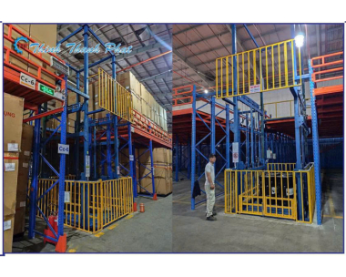 THANG NÂNG THỦY LỰC 4 TRỤ